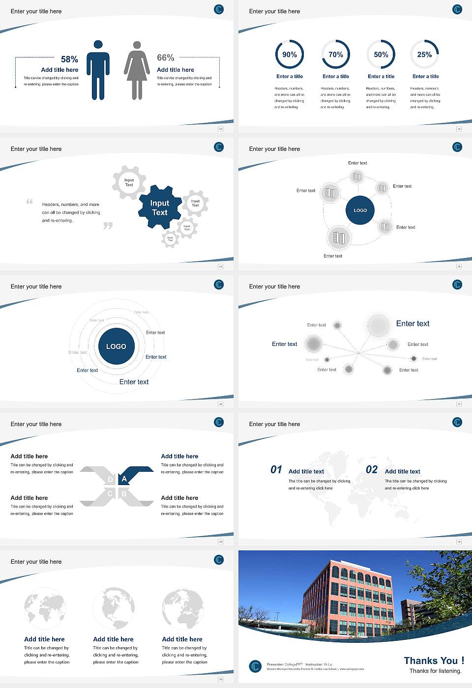 Western Michigan University-Thomas M. Cooley Law School Course/Courseware Creation PPT Template16:9 ratio PPT effect preview image4