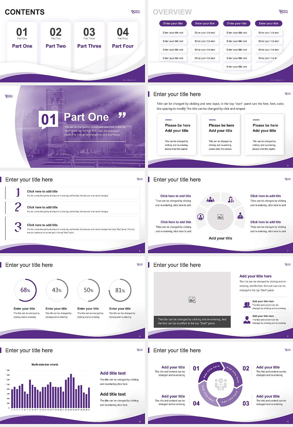 Western Carolina University Lecture Sharing and Networking Event PPT Template16:9 ratio PPT effect preview image2
