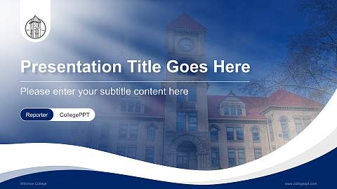 Whitman College Lecture Sharing and Networking Event PPT Template