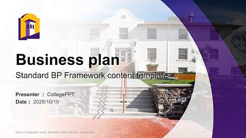 Western New Mexico University Competition/Entrepreneurship Contest PPT Template