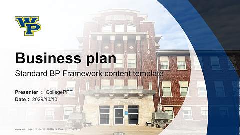 William Penn University Competition/Entrepreneurship Contest PPT Template