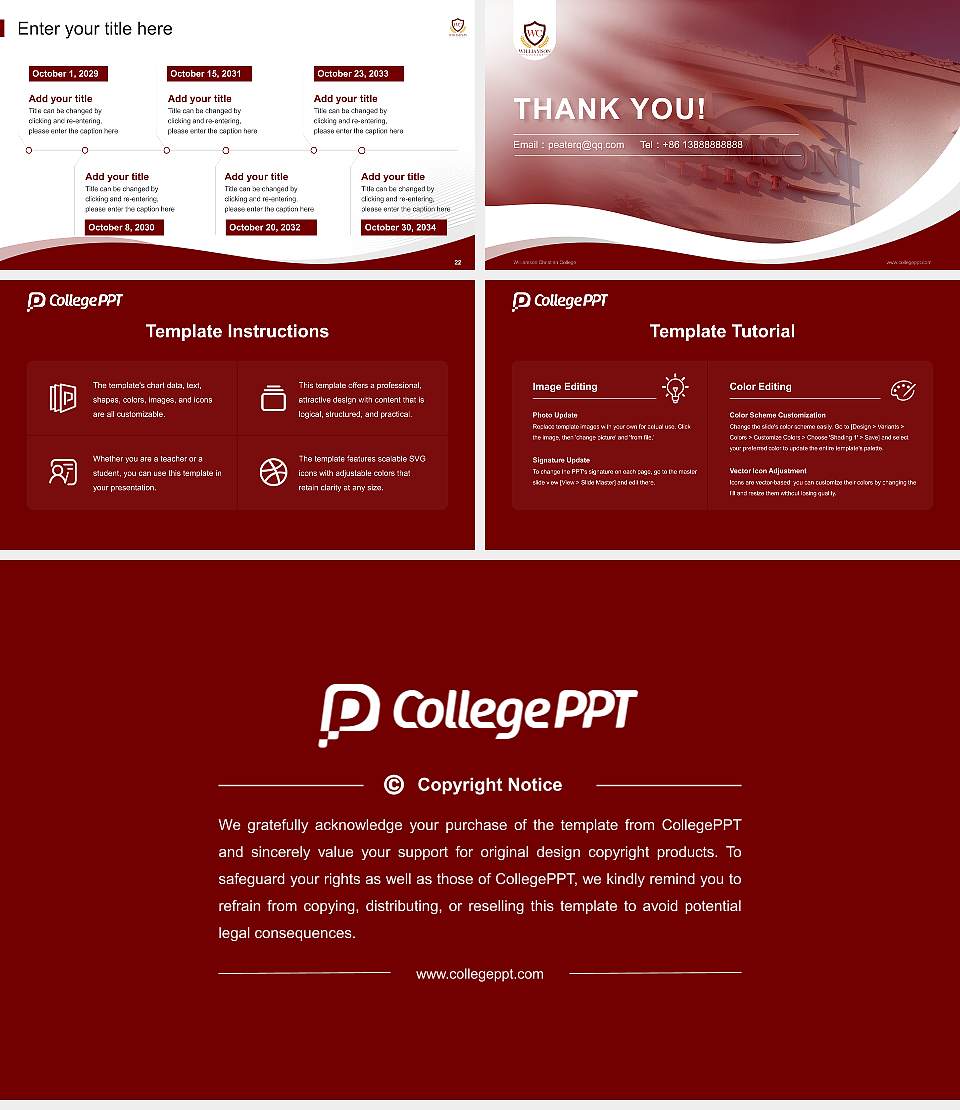 Williamson Christian College Lecture Sharing and Networking Event PPT Template16:9 ratio PPT effect preview image4