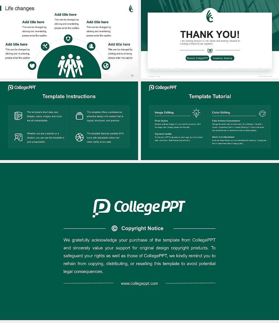 Wilmington College National Scholarship Defense PPT Template16:9 ratio PPT effect preview image4