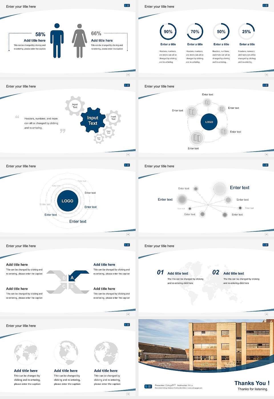 Rabbinical College Bobover Yeshiva Bnei Zion Course/Courseware Creation PPT Template16:9 ratio PPT effect preview image4