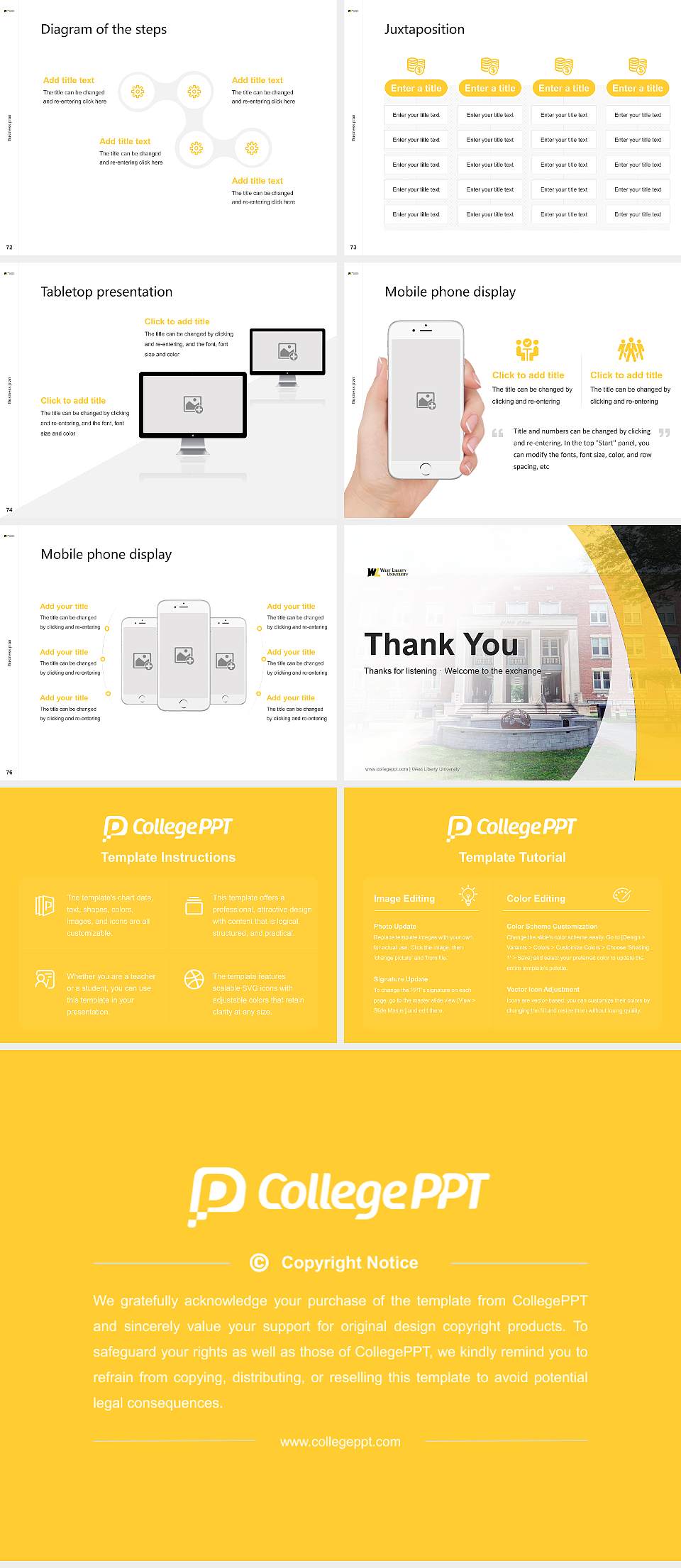 West Liberty University Competition/Entrepreneurship Contest PPT Template4:3 ratio PPT effect preview image9