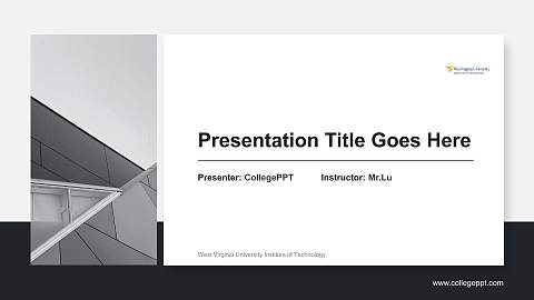West Virginia University Institute of Technology General Purpose PPT Template
