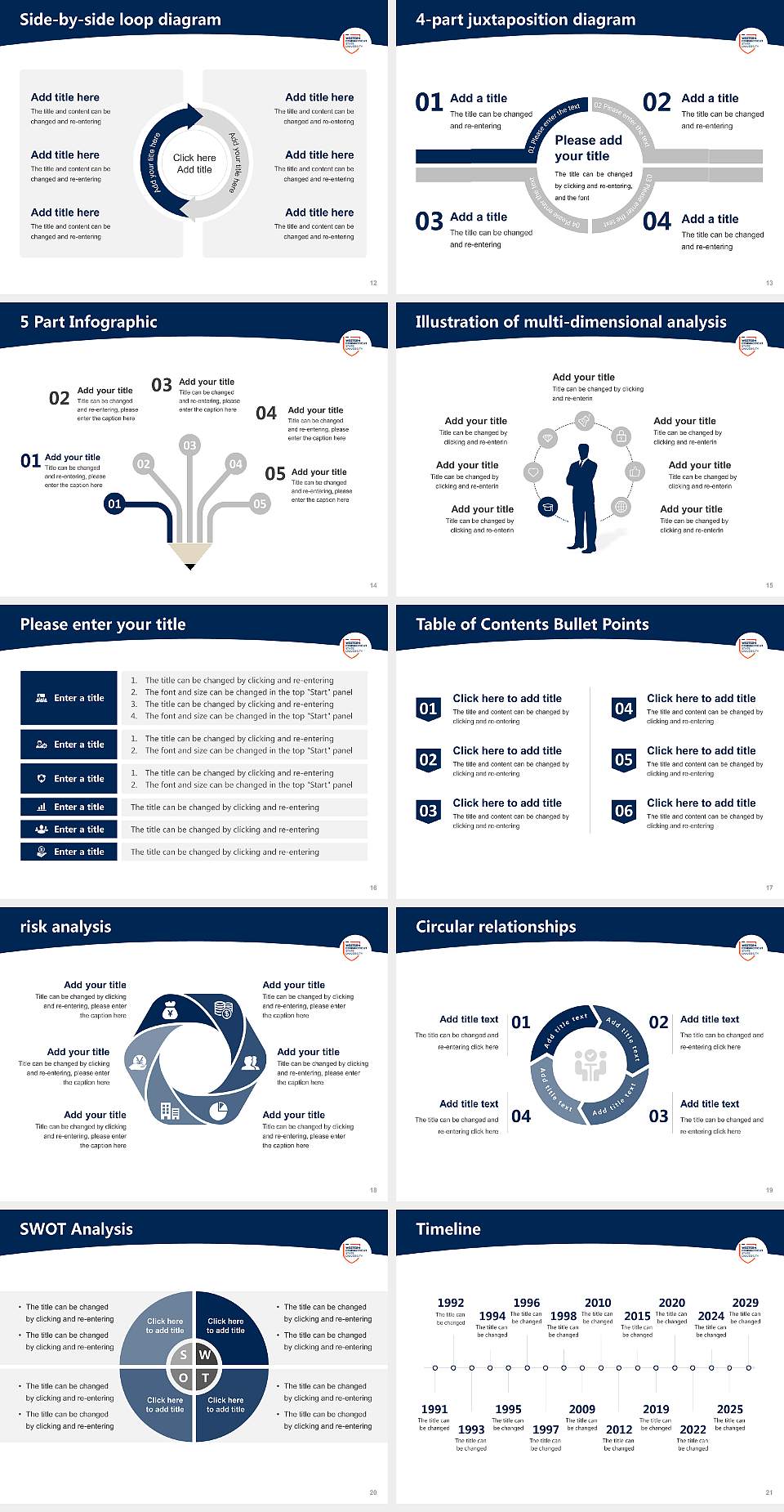 Western Connecticut State University（Westside Campus） Academic Presentation/Research Findings Report PPT Template4:3 ratio PPT effect preview image3