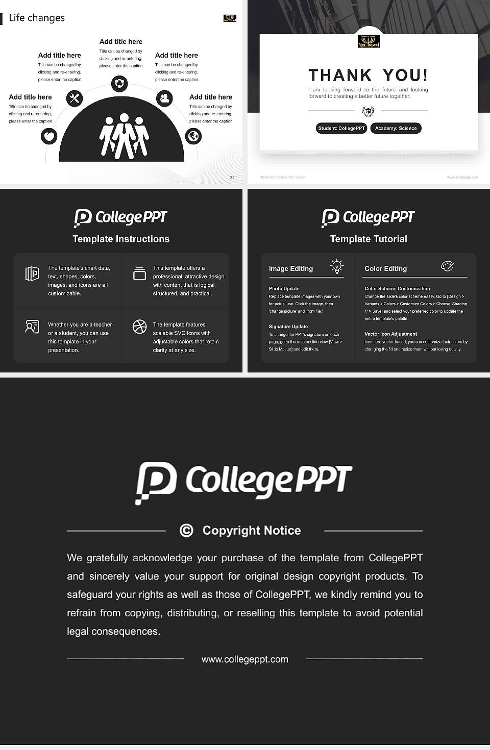 Rabbinical College Ohr Yisroel National Scholarship Defense PPT Template4:3 ratio PPT effect preview image4