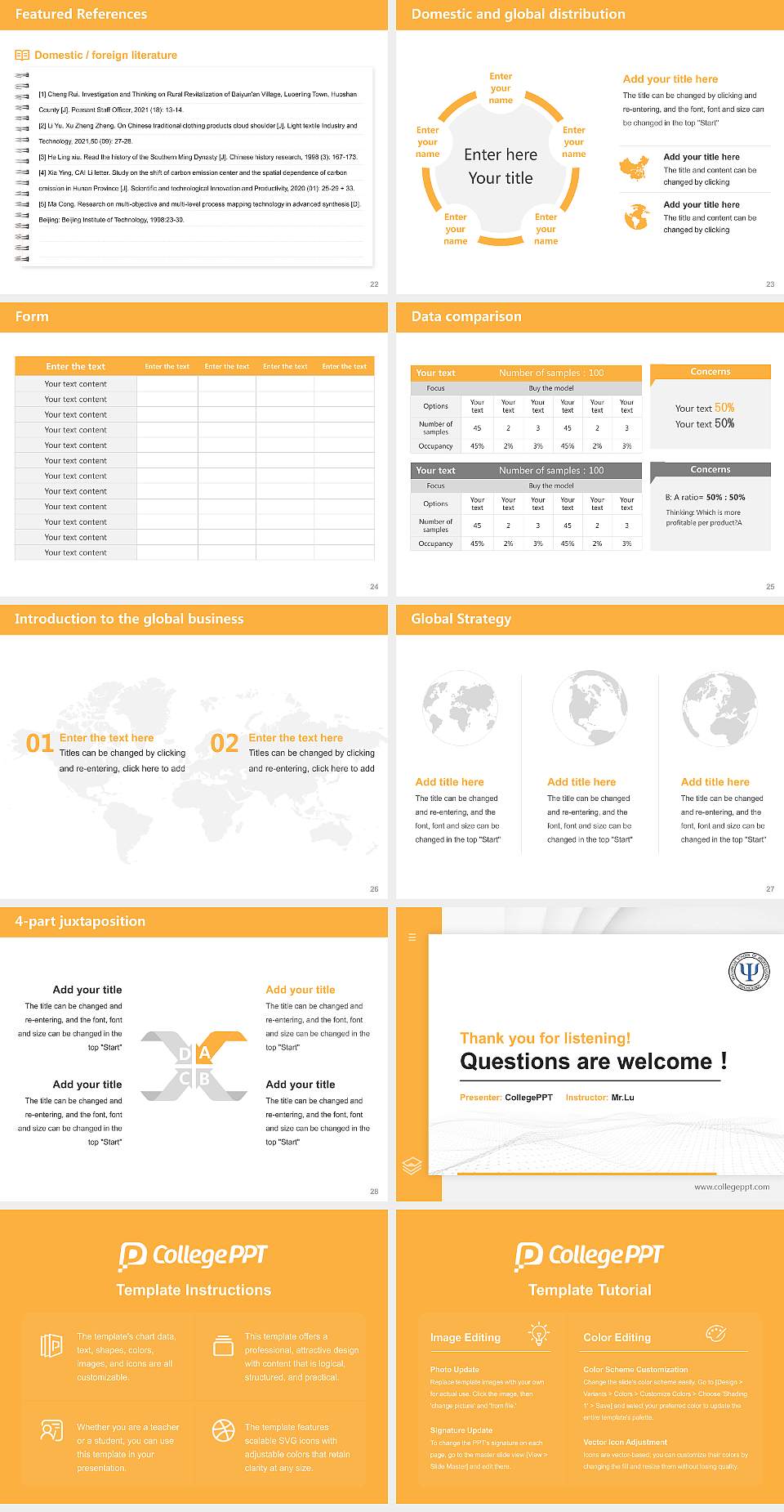 Wisconsin School of Professional Psychology Thesis Proposal/Graduation Defense PPT Template4:3 ratio PPT effect preview image4
