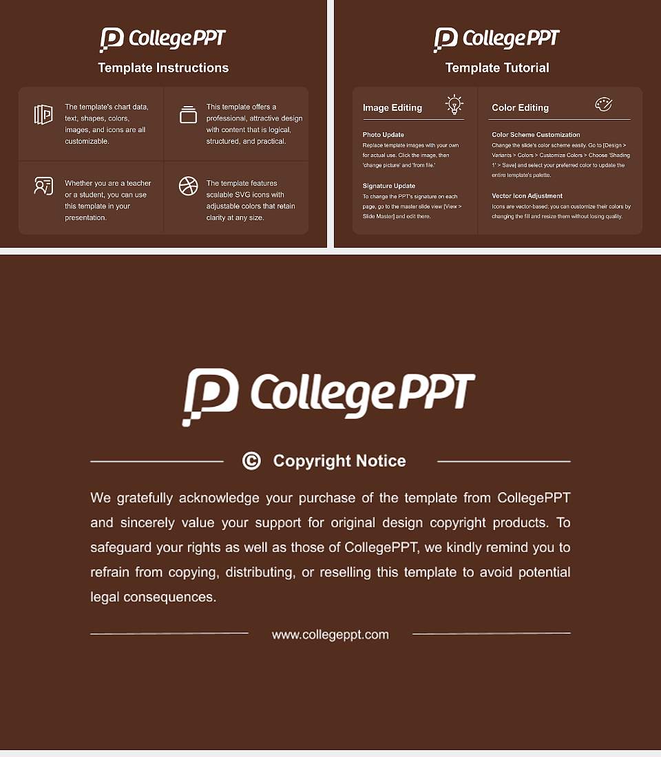 Western Michigan University Course/Courseware Creation PPT Template4:3 ratio PPT effect preview image5