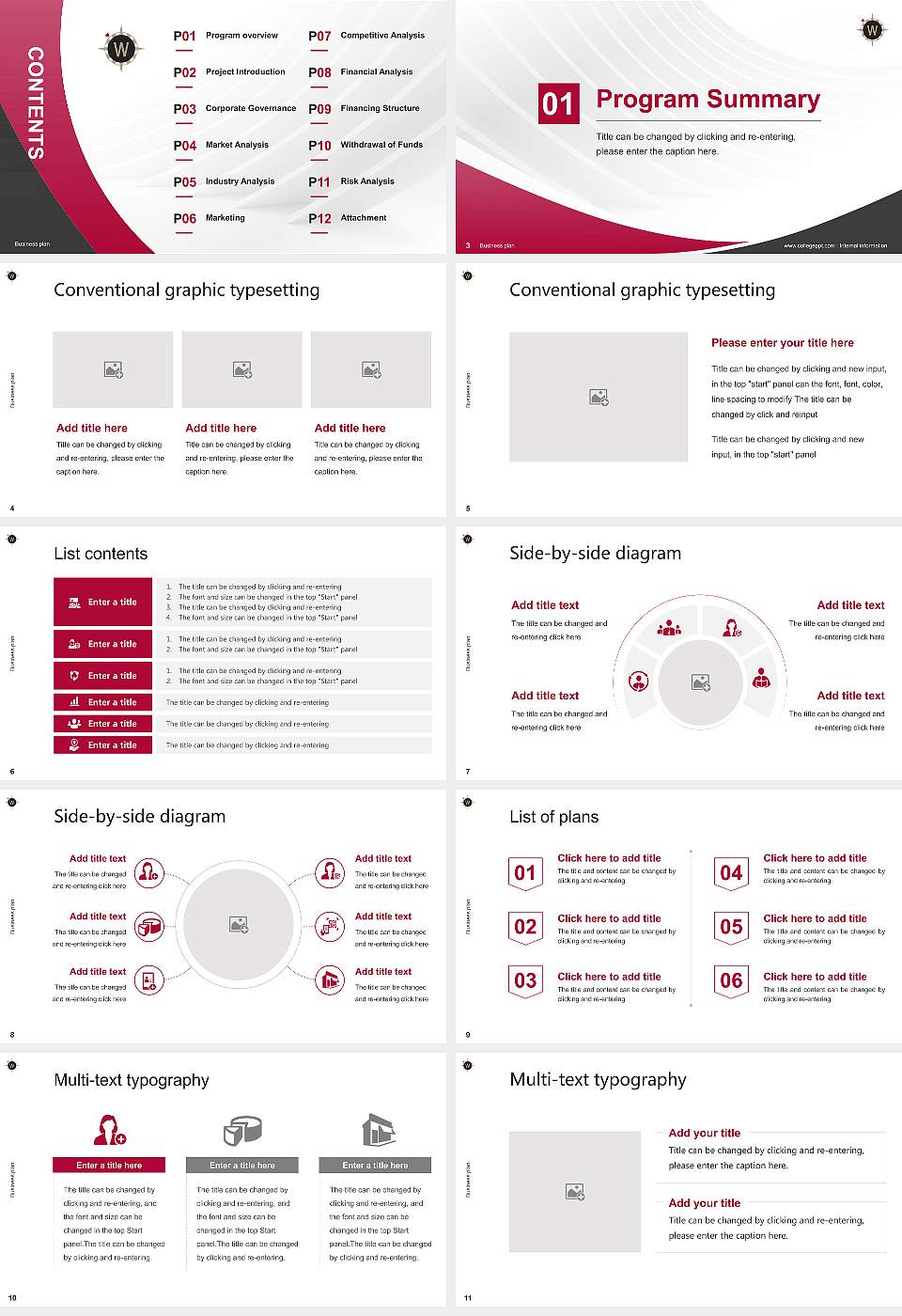 Willamette University Competition/Entrepreneurship Contest PPT Template16:9 ratio PPT effect preview image2