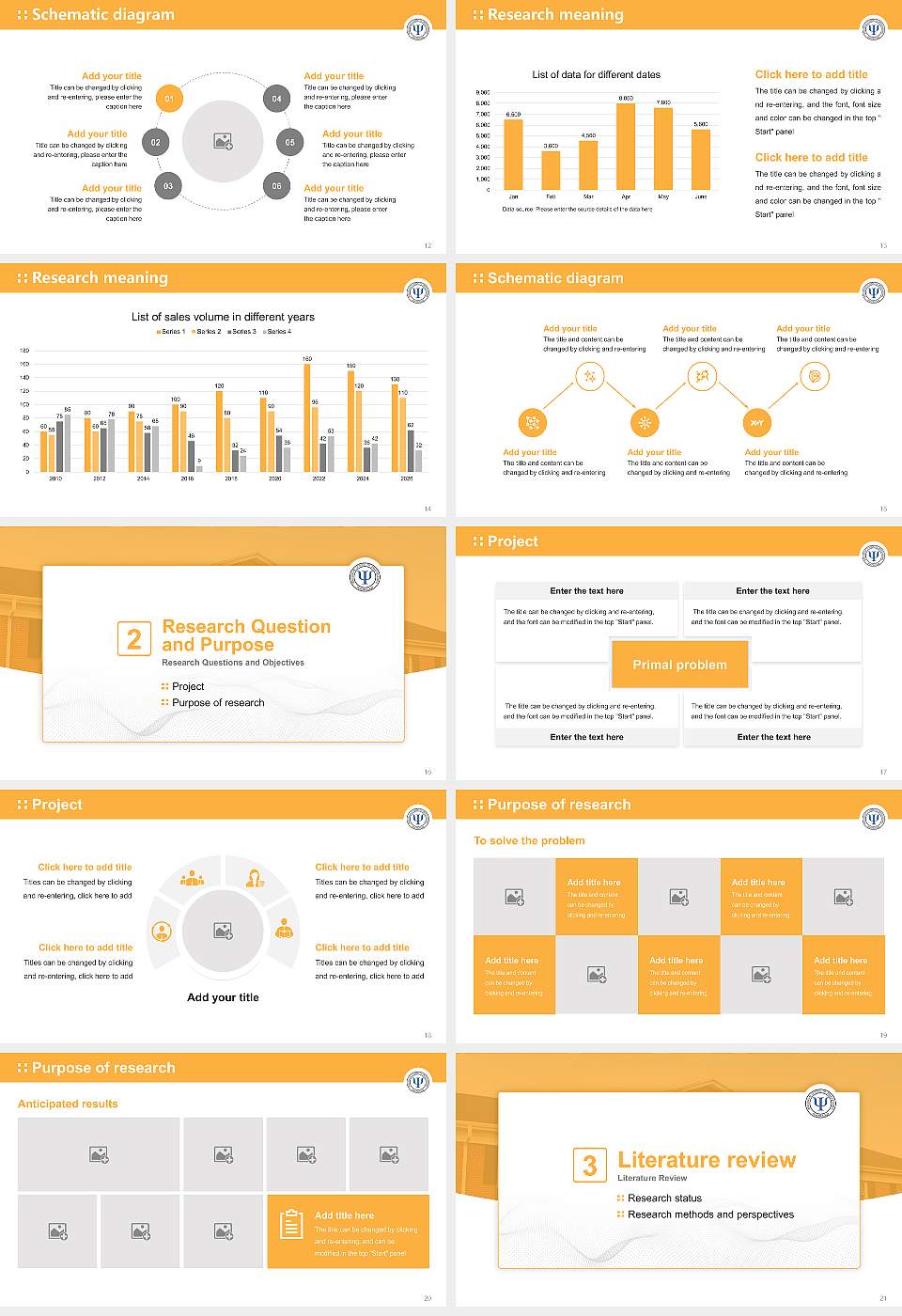 Wisconsin School of Professional Psychology Graduation Thesis Defense PPT Template16:9 ratio PPT effect preview image3