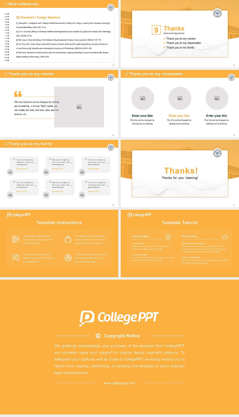 Wisconsin School of Professional Psychology Graduation Thesis Defense PPT Template16:9 ratio PPT effect preview image7