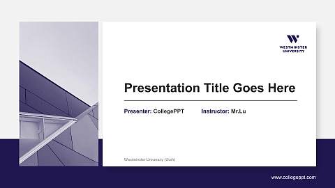 Westminster University (Utah) General Purpose PPT Template
