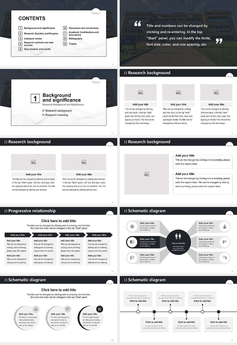 West Virginia University Institute of Technology Graduation Thesis Defense PPT Template16:9 ratio PPT effect preview image2