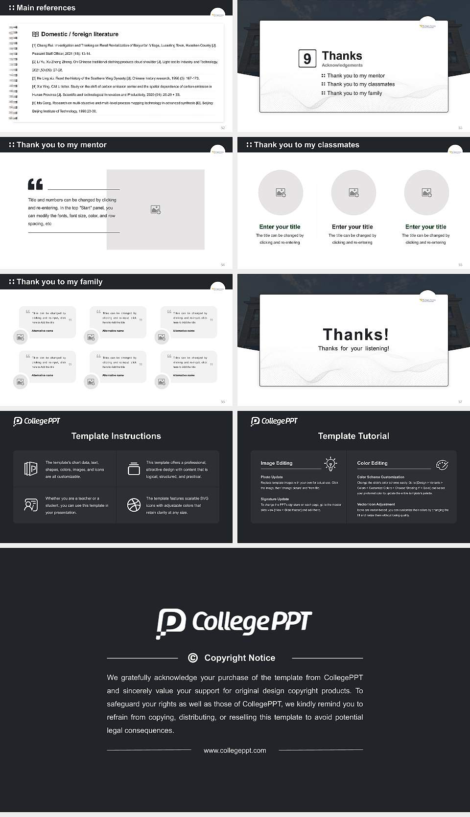 West Virginia University Institute of Technology Graduation Thesis Defense PPT Template16:9 ratio PPT effect preview image7