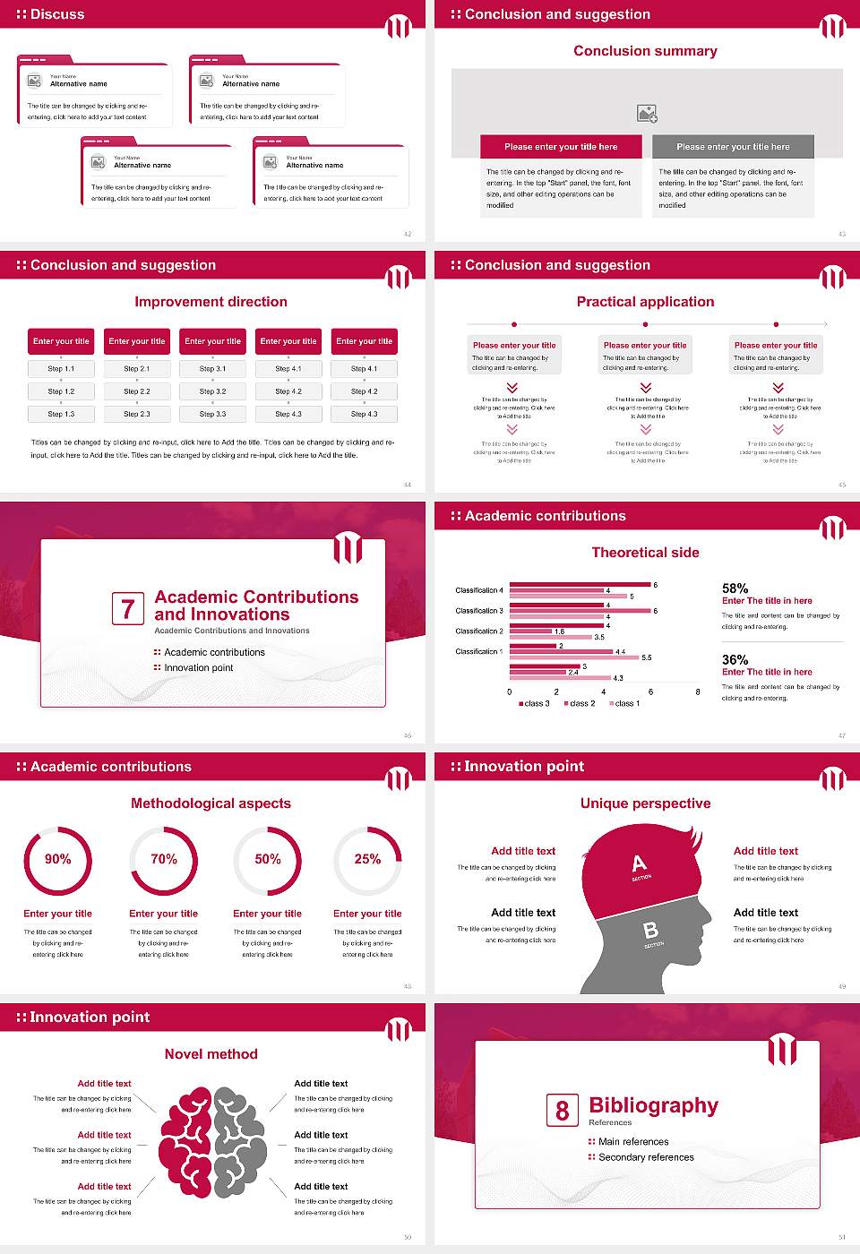 Whitworth University Graduation Thesis Defense PPT Template16:9 ratio PPT effect preview image6