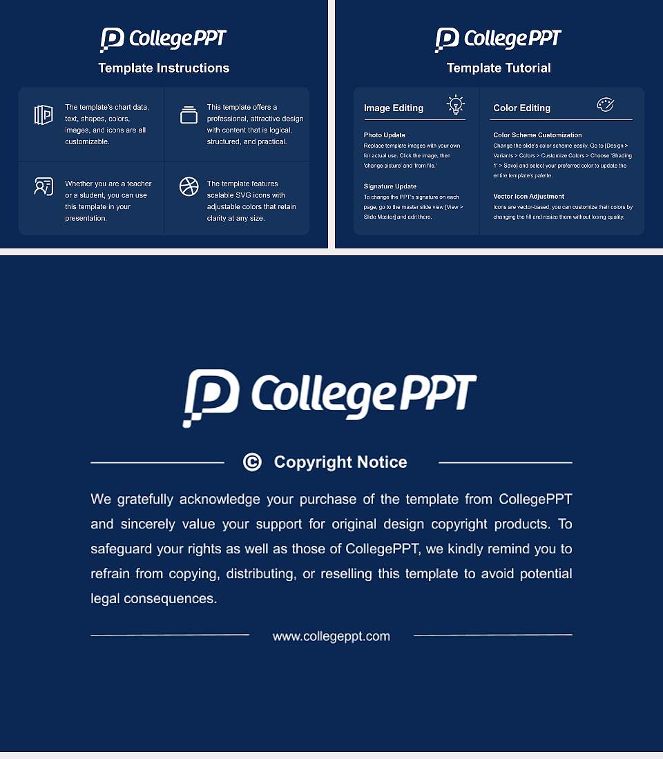 Wheaton College Course/Courseware Creation PPT Template4:3 ratio PPT effect preview image5