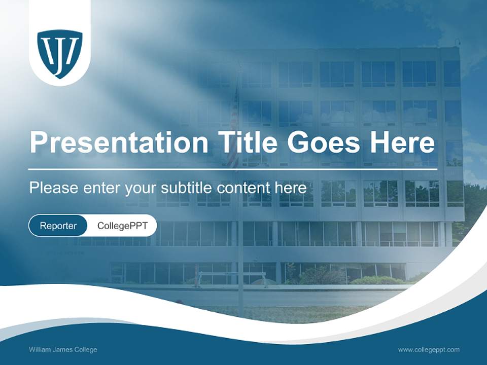 William James College Lecture Sharing and Networking Event PPT Template4:3 ratio PPT effect preview image4