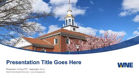 Western New England University Course/Courseware Creation PPT Template