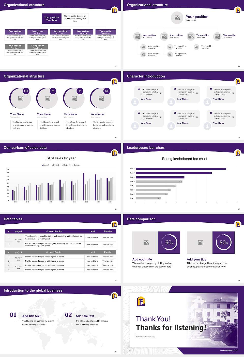 Western New Mexico University Academic Presentation/Research Findings Report PPT Template16:9 ratio PPT effect preview image4