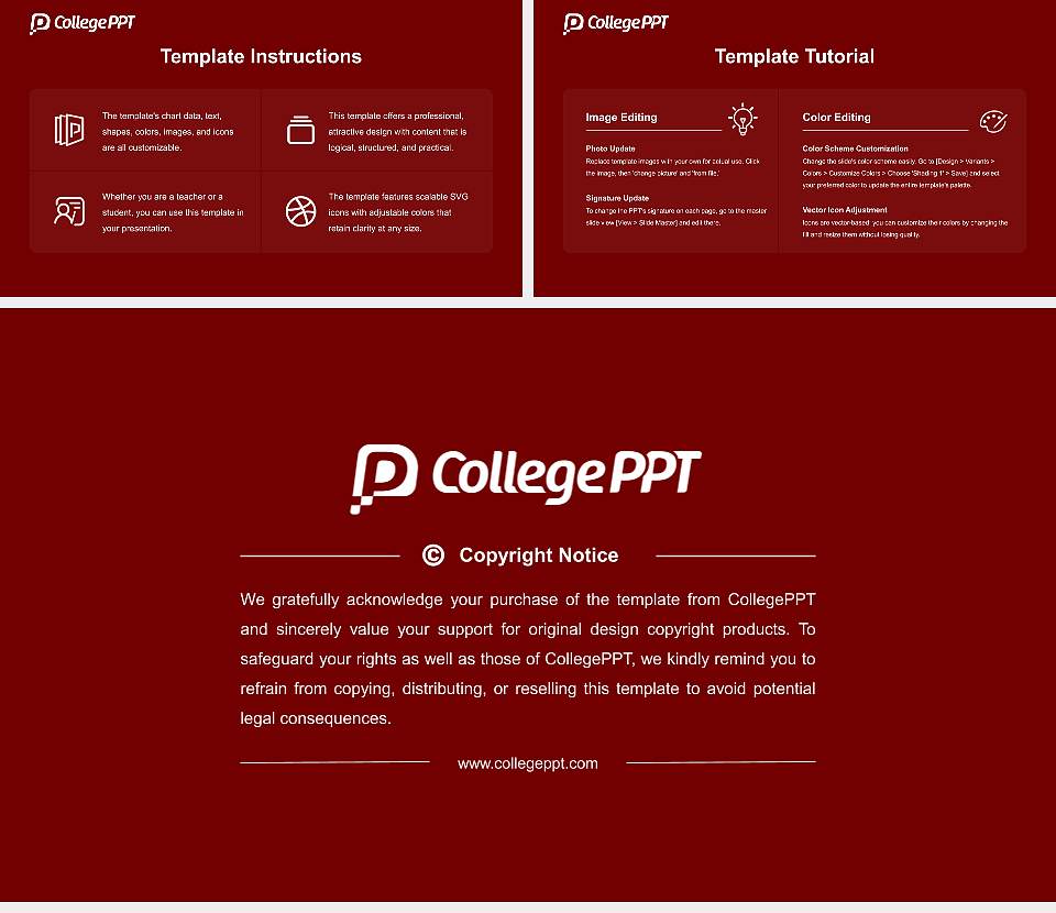 Williamson Christian College Academic Presentation/Research Findings Report PPT Template16:9 ratio PPT effect preview image5