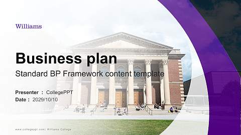 Williams College Competition/Entrepreneurship Contest PPT Template