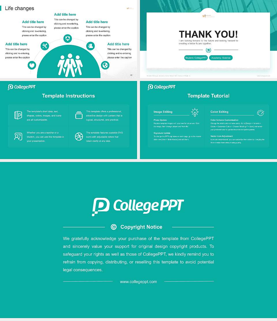 Western Michigan University Homer Stryker M.D. School of Medicine National Scholarship Defense PPT Template16:9 ratio PPT effect preview image4
