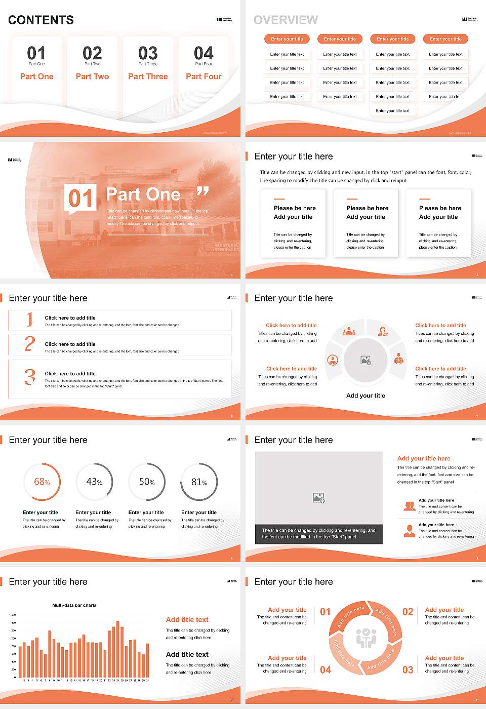 Western Seminary Lecture Sharing and Networking Event PPT Template16:9 ratio PPT effect preview image2