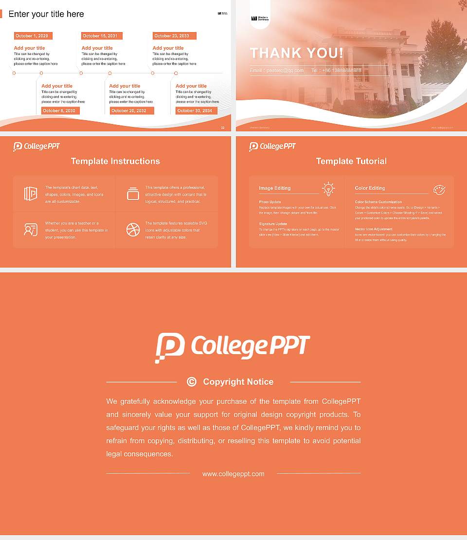 Western Seminary Lecture Sharing and Networking Event PPT Template16:9 ratio PPT effect preview image4