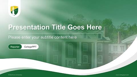 Wilberforce University Lecture Sharing and Networking Event PPT Template