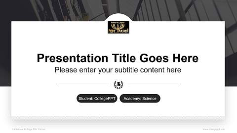 Rabbinical College Ohr Yisroel National Scholarship Defense PPT Template