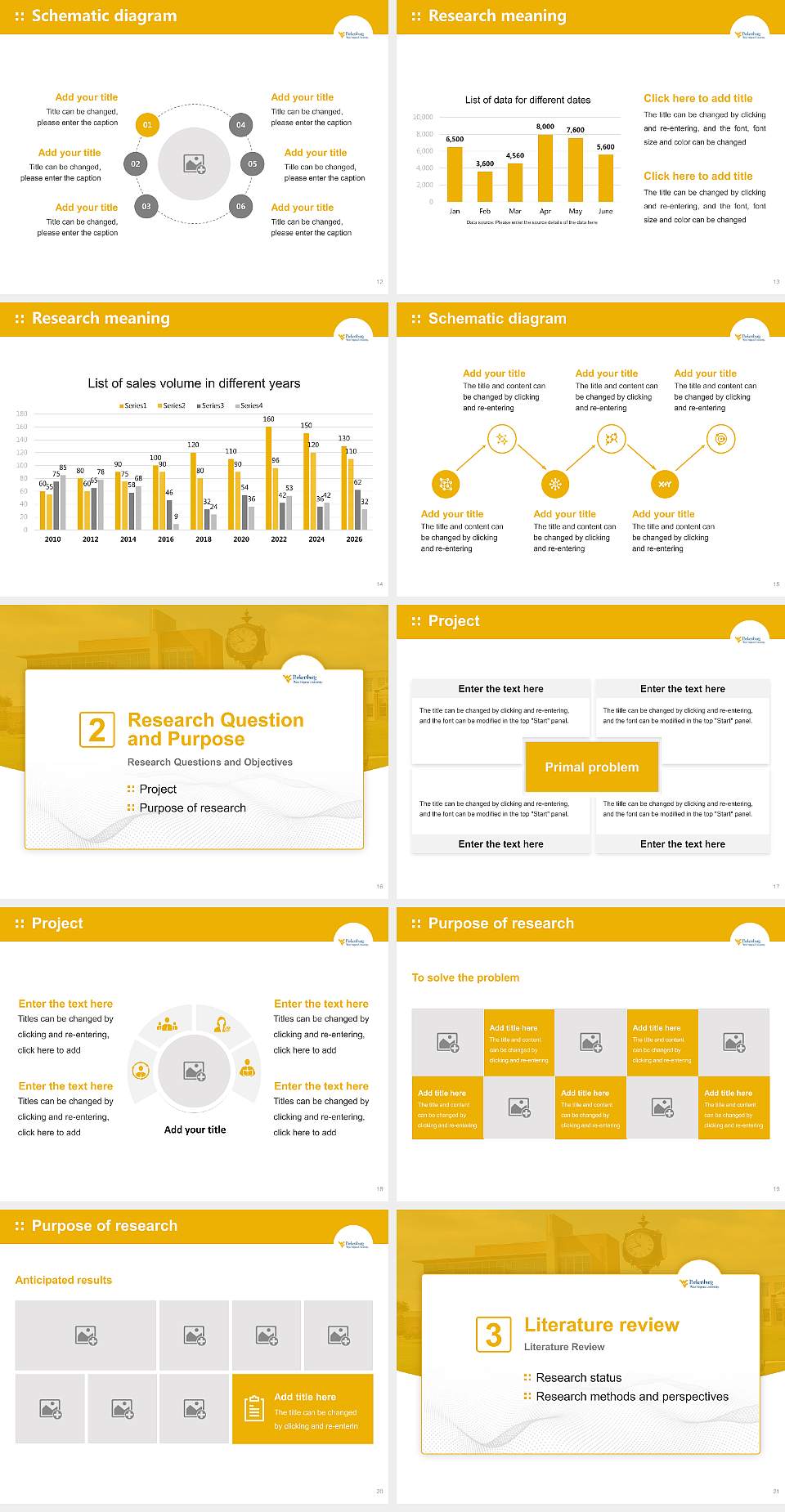 West Virginia University at Parkersburg Graduation Thesis Defense PPT Template4:3 ratio PPT effect preview image3