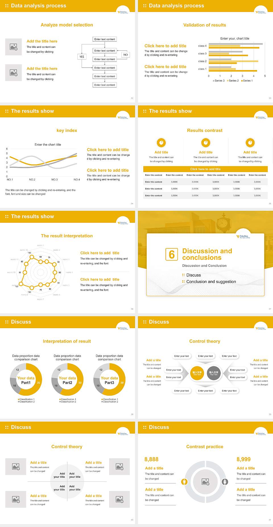 West Virginia University at Parkersburg Graduation Thesis Defense PPT Template4:3 ratio PPT effect preview image5