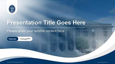 Westminster College (Missouri) Lecture Sharing and Networking Event PPT Template