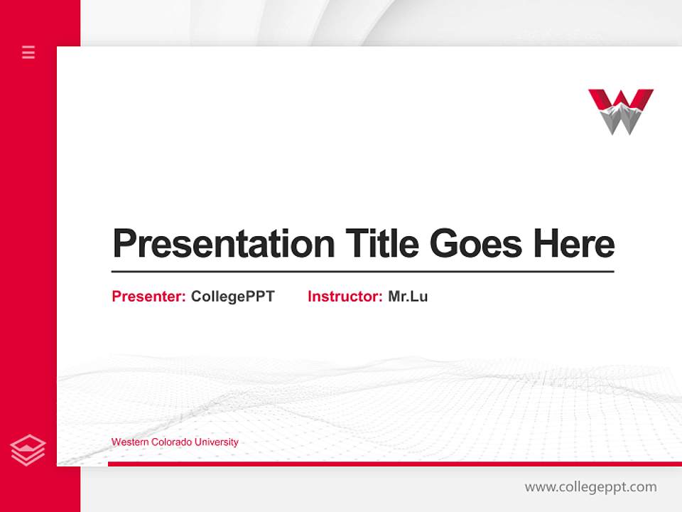 Western Colorado University Thesis Proposal/Graduation Defense PPT Template4:3 ratio PPT effect preview image5