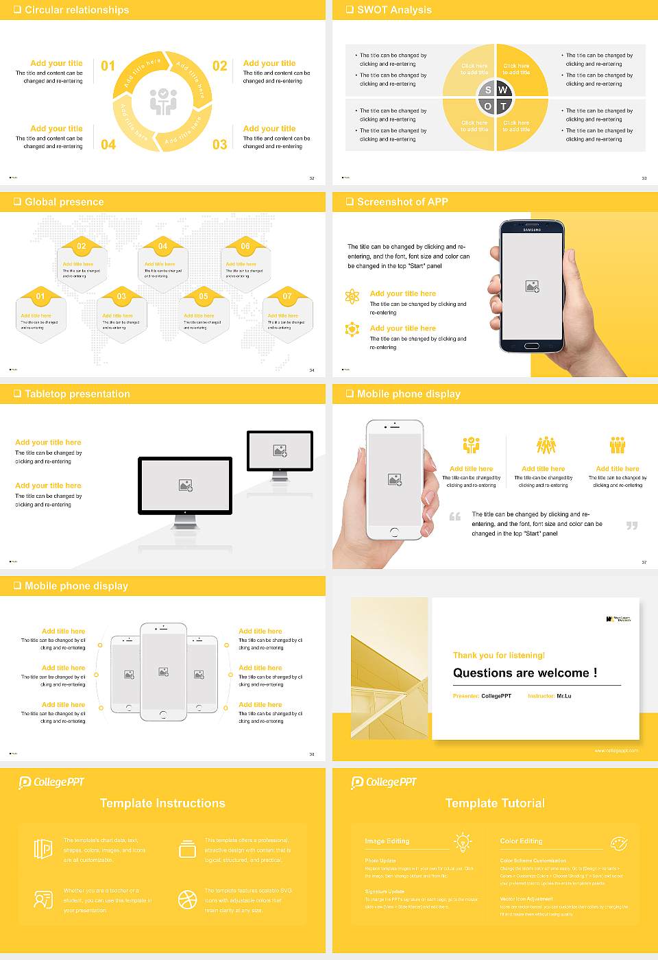 West Liberty University General Purpose PPT Template16:9 ratio PPT effect preview image5