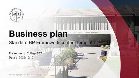 Westmont College Competition/Entrepreneurship Contest PPT Template