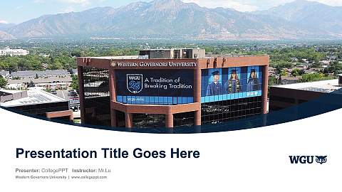 Western Governors University Course/Courseware Creation PPT Template