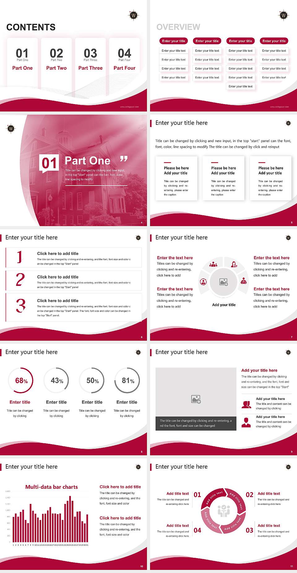 Willamette University Lecture Sharing and Networking Event PPT Template4:3 ratio PPT effect preview image2