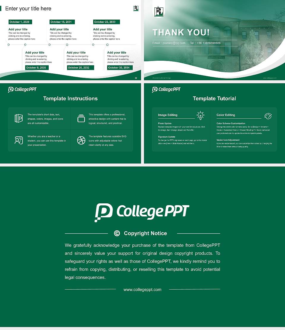Wisconsin Lutheran College Lecture Sharing and Networking Event PPT Template16:9 ratio PPT effect preview image4