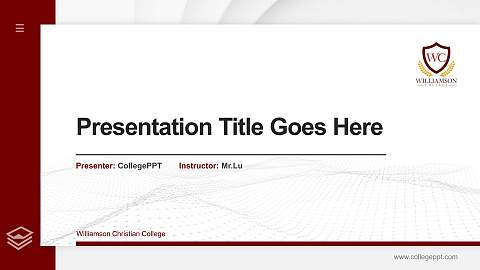 Williamson Christian College Thesis Proposal/Graduation Defense PPT Template