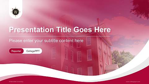 Willamette University Lecture Sharing and Networking Event PPT Template