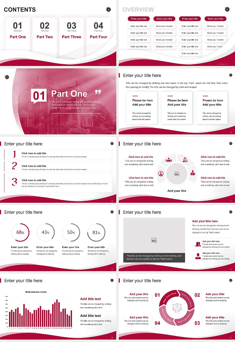 Willamette University Lecture Sharing and Networking Event PPT Template16:9 ratio PPT effect preview image2