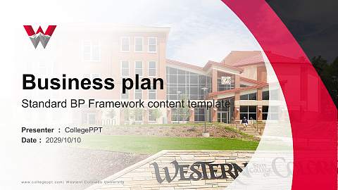 Western Colorado University Competition/Entrepreneurship Contest PPT Template