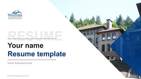 Western Washington University Resume PPT Template