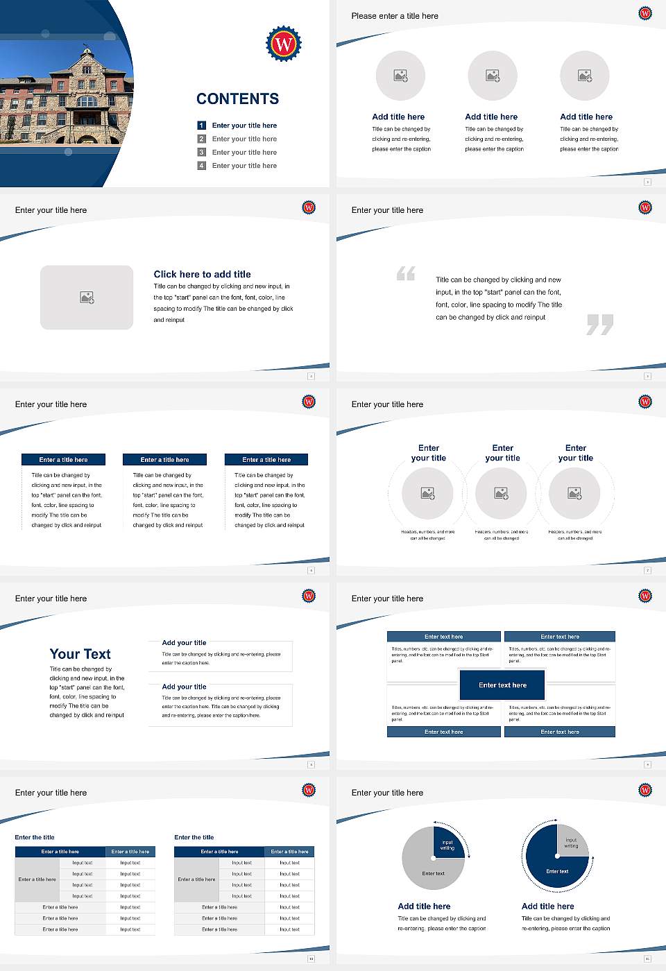 Williamson College of the Trades Course/Courseware Creation PPT Template16:9 ratio PPT effect preview image2