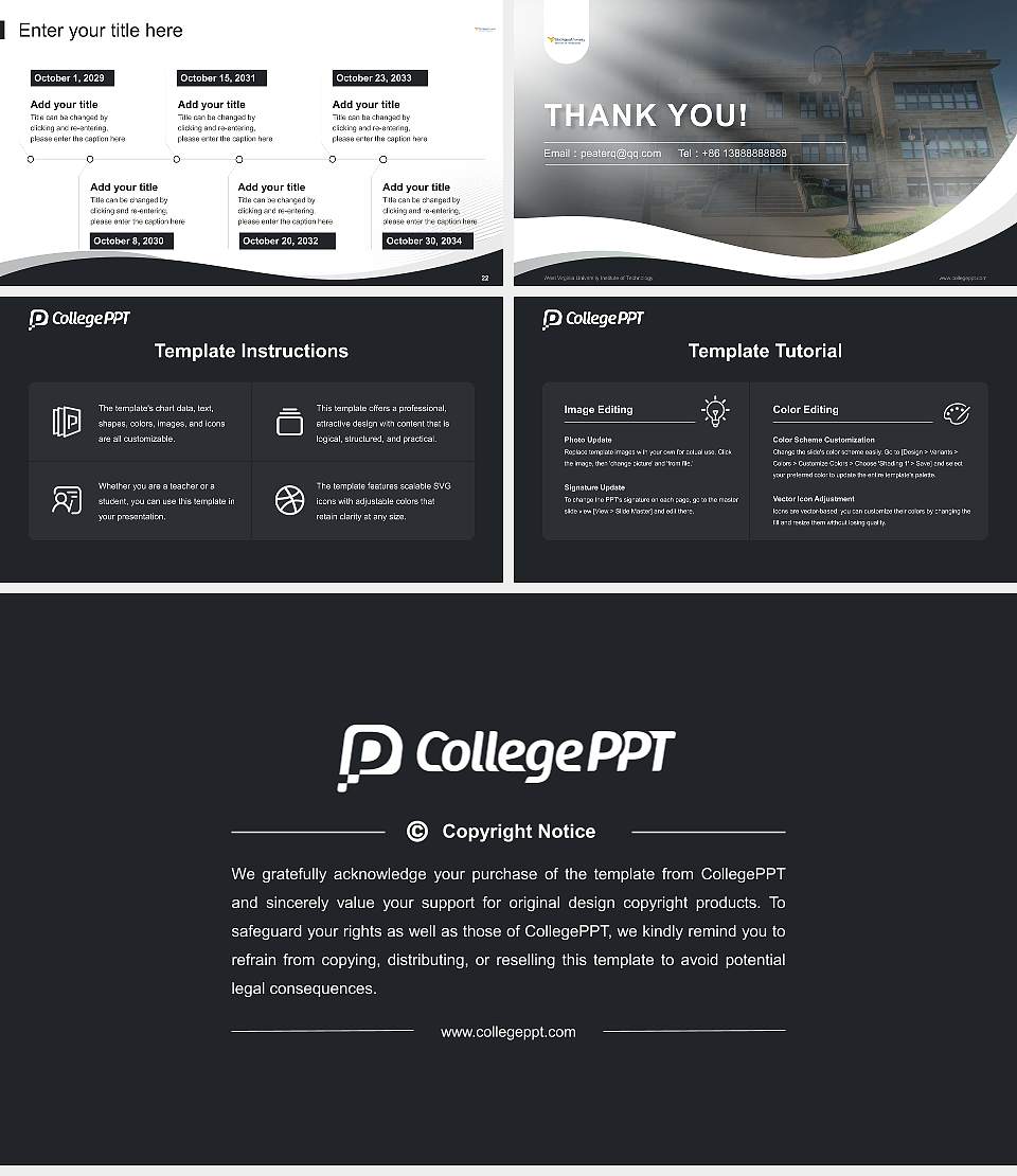West Virginia University Institute of Technology Lecture Sharing and Networking Event PPT Template16:9 ratio PPT effect preview image4