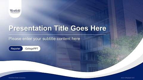 Westfield State University Lecture Sharing and Networking Event PPT Template