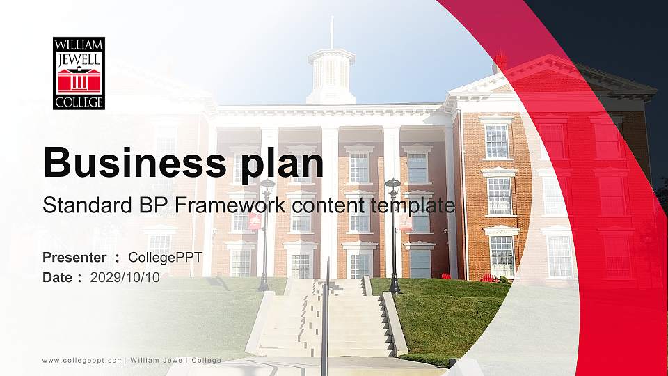 William Jewell College Competition/Entrepreneurship Contest PPT Template16:9 ratio PPT effect preview image